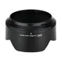 JJC HB-90A Nikon Lens Hood - Juodas šaulės kapuolis su plačiu, išlenktu dizainu Nikon Z DX 50-250mm F/4.5-6.3 VR objektyvui.