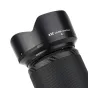 JJC HB-90A Nikon objektyvo gaubtas, pritvirtinta prie objektyvo, juoda matinė apdaila su aiškiu ženklinimu, idealiai tinka blokuoti pašalines šviesas.