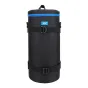 JJC DLP-8II Deluxe Lens Pouch su reguliuojamais diržais ir mėlynu užtrauktuku objektyvo apsaugai