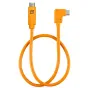 Data Cables - Tether Tools USB-C to Right Angle USB-C 50cm Straight to Right Orange CUCRTC1-ORG - quick order from manufacturer