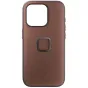 Peak Design Apple iPhone 15 Pro Max Everyday Fabric Case V2 su magnetiniu SlimLink tvirtinimu, raudonos spalvos