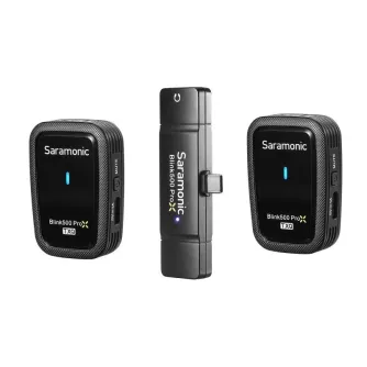 Wireless Lavalier Microphones - Saramonic Blink500 ProX Q6 wireless audio transmission kit (RXUC + TX + TX) - quick order from manufacturer