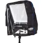CamRade rainCover 1X1 LED Light Panel Protective Cover - Atsparus vandeniui, skaidrus priekinis ir galinis, ventiliacijos angos, V-Lock tvirtinimas