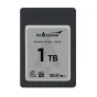 Exascend Essential CFexpress 4.0 Type A 1TB atminties kortelė su 1800 MB/s duomenų perdavimo greičiu, PCIe Gen4 x1 sąsaja ir VPG400 sertifikatu profesionaliam vaizdo įrašymui.