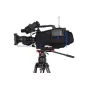 CamRade camCover S1 apsauginis dangtis Sony ENG kameroms su vėjo apsauga ir belaidžio imtuvo kišene, sumontuotas ant trikampio profesionaliam filmavimui