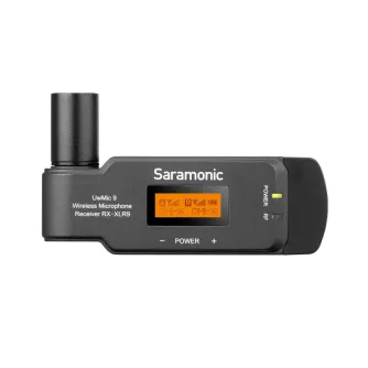 Saramonic UwMic9 RX-XLR9 bevielis UHF imtuvas su oranžiniu LCD ekranu ir XLR išėjimu profesionaliam garso stebėjimui