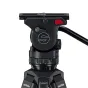 Sachtler Ace XL Mk II skysčio galva su raudonu atleidimo mygtuku, reguliuojamais balansavimo ratukais ir 75 mm dubeniu.