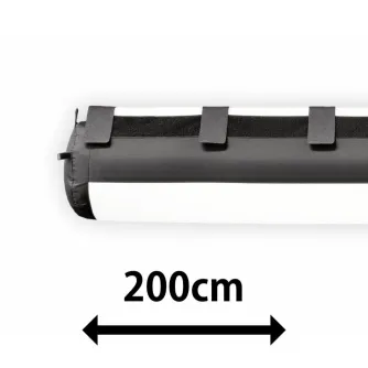 Caligri Airtube Classic 200 Softbox - 200cm pripučiamas difuzorius tubinėms šviesoms su Velcro diržų sistema