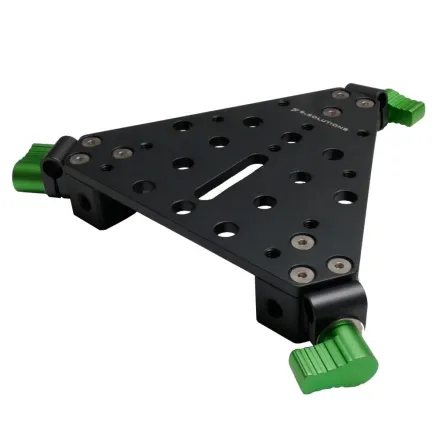 9.Solutions D152521 Cheese Plate with 9.VB5115 Rod Clamps