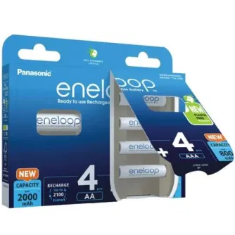 Batteries and chargers - Rechargeable batteries Panasonic ENELOOP BK-KJMCDE44E (4xAA+4xAAA) BOOM - buy today in Master Foto store and with delivery Best choise selected by experts