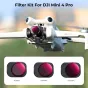 K&F 3PCS DJI MINI 4 PRO ND & PL 2 IN 1 FILTER KIT (ND8 & PL+ND16 & PL+ND32 & PL)
