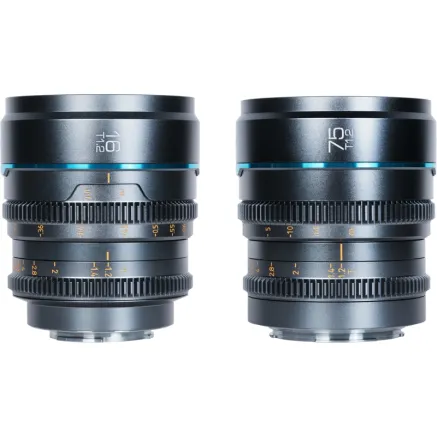 SIRUI CINE LENS NIGHTWALKER S35 KIT 16 & 75MM T1.2 L-MOUNT METAL GREY MS-2SLG