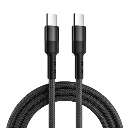Caruba USB C to USB C 60W Cable 1 Meter Black USBC 1MB