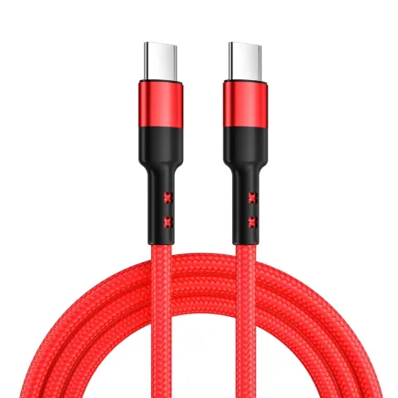 Caruba USB C to USB C 60W Cable 30cm Red USBC 30CMR