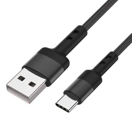 Caruba USB A to USB C 60W Cable 1 Meter Black USBAC 1MB