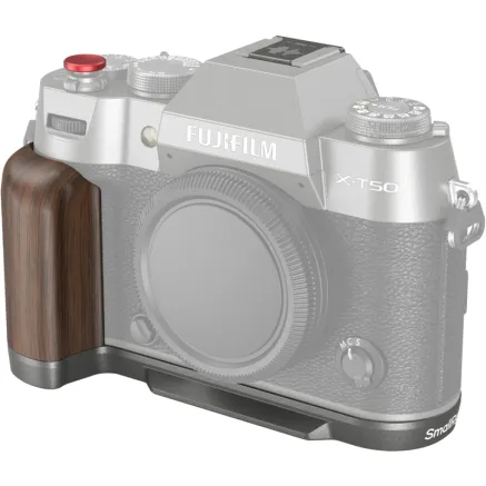 SMALLRIG 4736 WOODEN L-SHAPE GRIP FOR FUJIFILM X-T50 CHARCOAL SILVER 4736