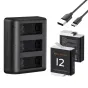 K&F Gopro Hero12(Compatible with 11/10/9)Three-slot LED charging stand*1 + USB to Type C KF28.0032