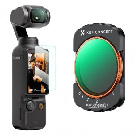 K&F 2pcs DJI Osmo Pocket 3 Filter Kit (ND2-32&1/4) KF01.2616