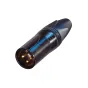 Neutrik NC3MXX-B XLR Cable Connector, 3-Pole, Black, Gold Contacts NC3MXX-B