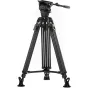Tilta 75mm Cine Fluid Head with 2-Stage One Touch Carbon Fiber Tripod Legs (12KG) - Space Gray TT-CT12-75-SG