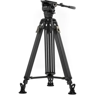 Video Tripods - Tilta 75mm Cine Fluid Head with 2-Stage One Touch Carbon Fiber Tripod Legs (12KG) - Space Gray TT-CT12-75-SG - quick order from manufacturer