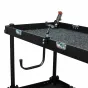 Holders Clamps - Filmcart Steel Single black pipe hook + Quick clamp with threaded hole and adapter - quick order from manufacturer