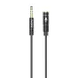 Discontinued - Audio Extension Cable Dudao L11S 3.5mm AUX, 1m (Black) L11S upgrade