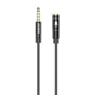 Discontinued - Audio Extension Cable Dudao L11S 3.5mm AUX, 1m (Black) L11S upgrade