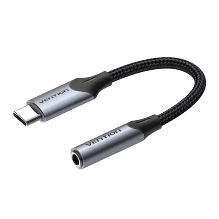 Adapteris audio USB-C vyr. į 3.5MM jack mot. Vention BGJHA 0.1m