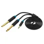 Audio cables, adapters - Audio Cable 3.5mm TRS to 2x 6.35mm Vention BACBF 1m (black) BACBF - quick order from manufacturer