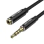 Audio cables, adapters - Cable Audio TRRS 3.5mm Male to 3.5mm Female Vention BHCBI 3m Black BHCBI - quick order from manufacturer