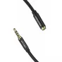 Audio cables, adapters - Cable Audio TRRS 3.5mm Male to 3.5mm Female Vention BHCBJ 5m Black BHCBJ - quick order from manufacturer