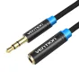 Audio cables, adapters - Cable Audio Braided 3.5mm male-female Vention VAB-B06-B300-M 3m Black VAB-B06-B300-M - quick order from manufacturer