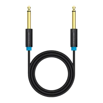 Audio cables, adapters - Audio Cable TS 6.35mm Vention BAABJ 5m (black) BAABJ - quick order from manufacturer