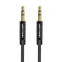 Audio cables, adapters - Cable Audio 3.5mm mini jack Vention BAGBD 0.5m Black Metal BAGBD - quick order from manufacturer