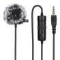 Microphone with a clip PULUZ 3.5mm Jack 6m PU427
