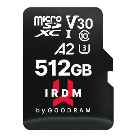 Memory card Goodram microSD IRDM 512GB UHS-I U3 IR-M2AA-5120R12
