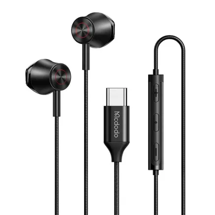 Wired earphones Mcdodo HP-4070, USB-C (black) HP-4070