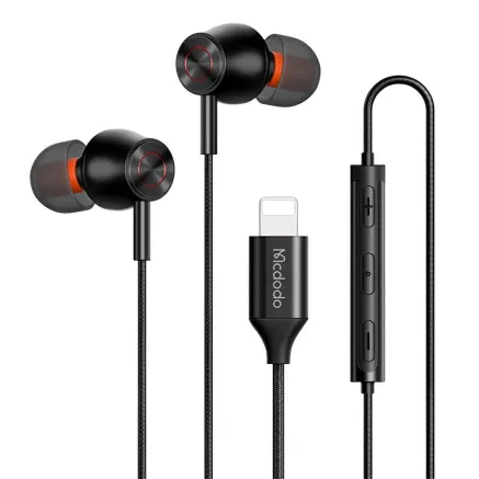 Wired earphones Mcdodo HP-3480, lightning (black) HP-3480