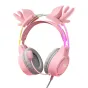 ONIKUMA X15Pro Gaming Headphones Pink/Deer Horns X15 Pro Pink