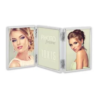 Zep 120TS01-4R Sidabrinis rėmelis Triple 3x10x15 cm - Elegantiškas fotoframe su dviem portretais, puikus dovanai Zep 120TS01-4R Sidabrinis rėmelis Triple 3x10x15 cm - Elegantiškas fotoframe su dviem portretais, puikus dovanai