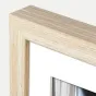 Natūralus medinis nuotraukų rėmelis su baltu matiniu kraštu, minimalistinis dizainas ir švarūs kraštai 15x15/20x20 cm nuotraukoms
