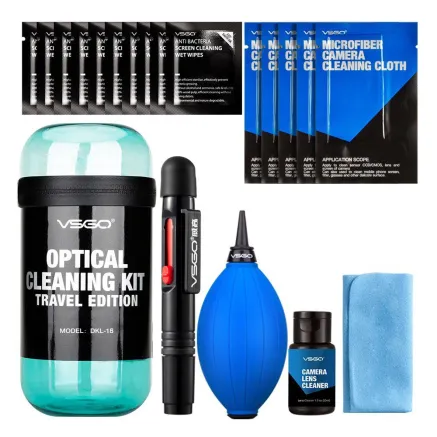 VSGO Optical Cleaning Kit Travel Blue DKL 15B