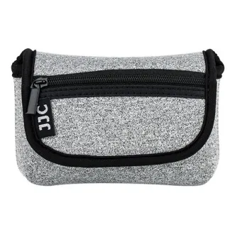 JJC OC-R1BG Neoprene kompaktoji kamera pakotė - tvirta, elastinga pakotė su juodu apvadu ir užtrauktuku, skirta kompaktiškoms kameroms ir jų priedams.