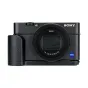 JJC HG-RX100 kameros užtvirtinimas Sony RX100 su tekstūruota paviršiumi ir odiniu dirželiu