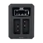 JJC DCH-LPE17 USB dvigubas baterijų įkroviklis Canon LP-E17 akumuliatoriams su USB prievadu ir dviem įkrovimo lizdais