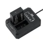 JJC USB dvigubas baterijų įkroviklis Canon LP-E17 baterijoms su indikacinėmis lemputėmis