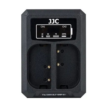 JJC Panasonic DCH-BLF19E USB Dual Battery Charger (for Panasonic DMW-BLF19 / Sigma BP-61) DCH BLF19E