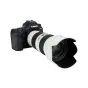 Balta JJC ET-78B objektyvo gaubtas Canon EF 70-200mm F/4L USM II objektyvui, apsauganti nuo atspindžių ir objektyvo šviesos išsiliejimų