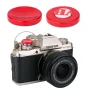 JJC SRB-NSCR Soft Release Button, suderinamas su Fujifilm X-T100, Sony, Panasonic, Leica ir Canon kameromis - pagerinkite užrakto komfortą su stilingu 3M klijų dizainu